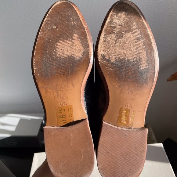 Madewell The Frances Loafer Women’s Size 6.5 Black Leather - Picture 3 of 8